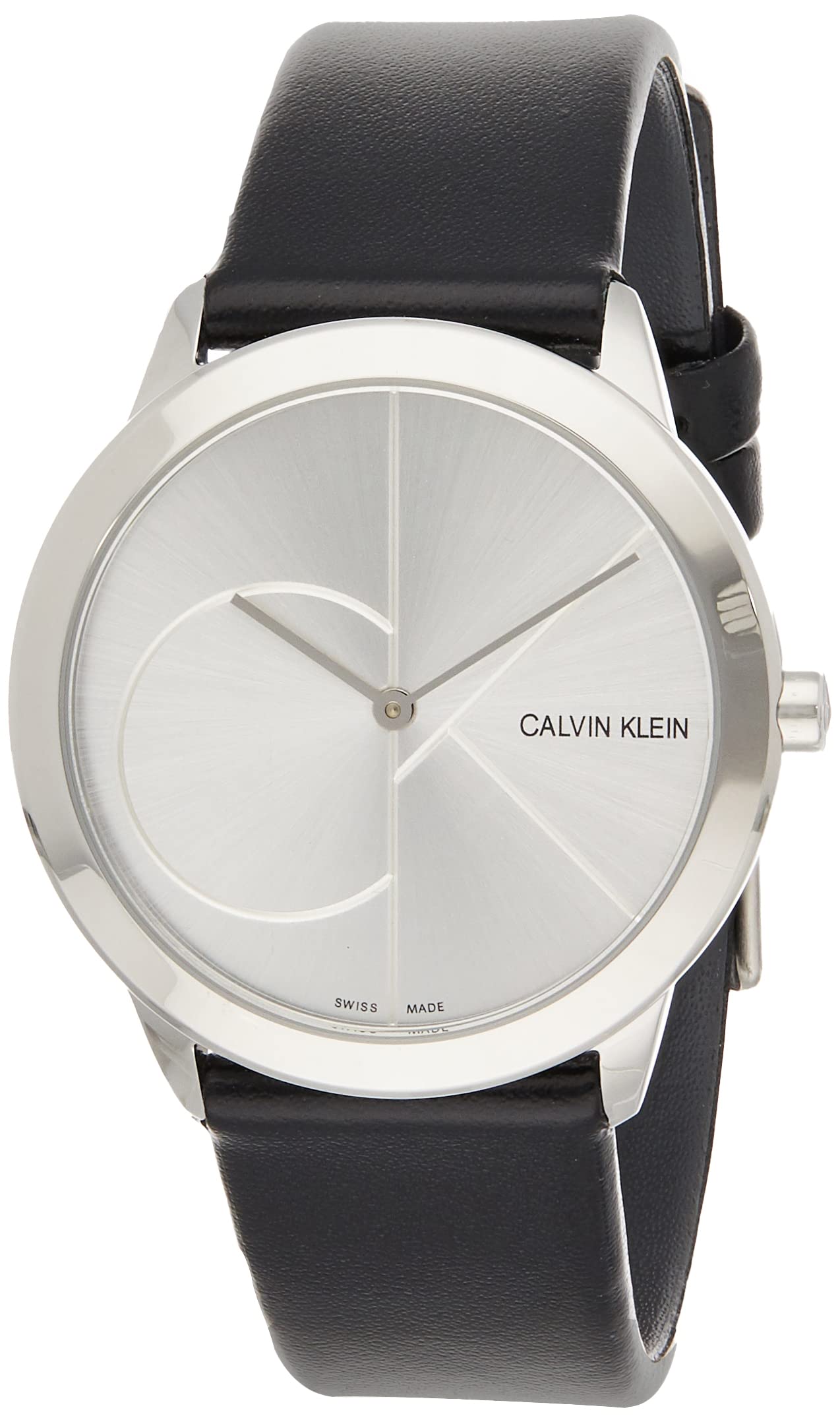 Calvin Klein Minimal Women's Black Leather Watch K3M221CY