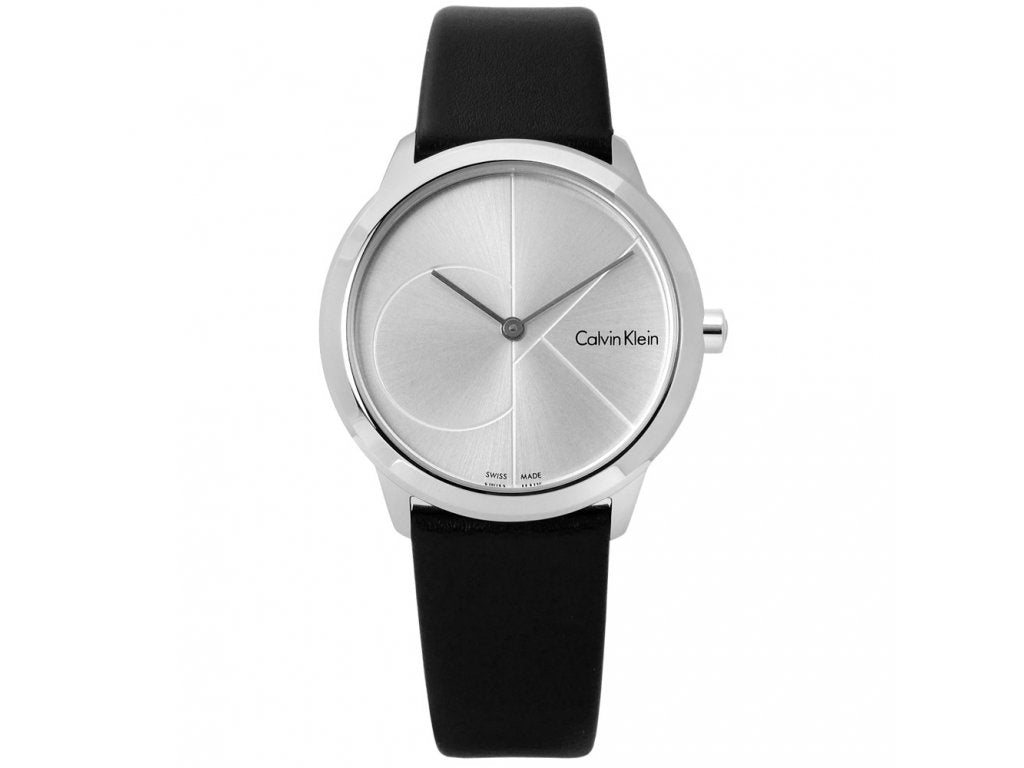 Calvin Klein Minimal Women's Black Leather Watch K3M221CY