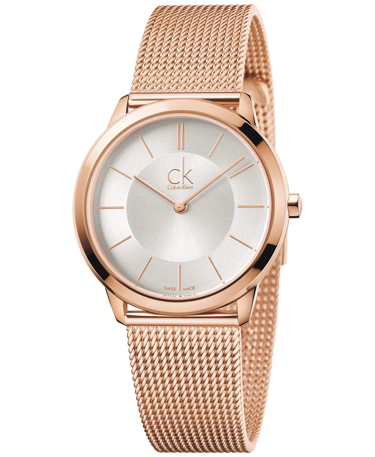 Calvin Klein Minimal Rose Gold Ladies Watch K3M22626