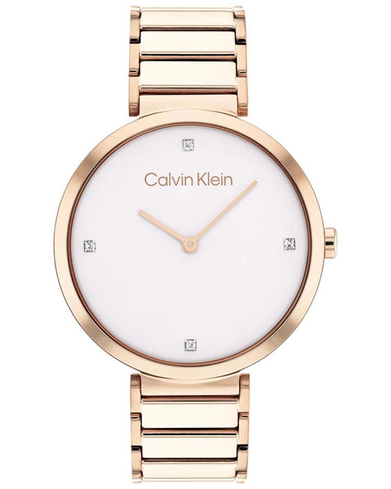 Calvin Klein MINIMALISTIC White Dial Gold Women's Watch 25200135