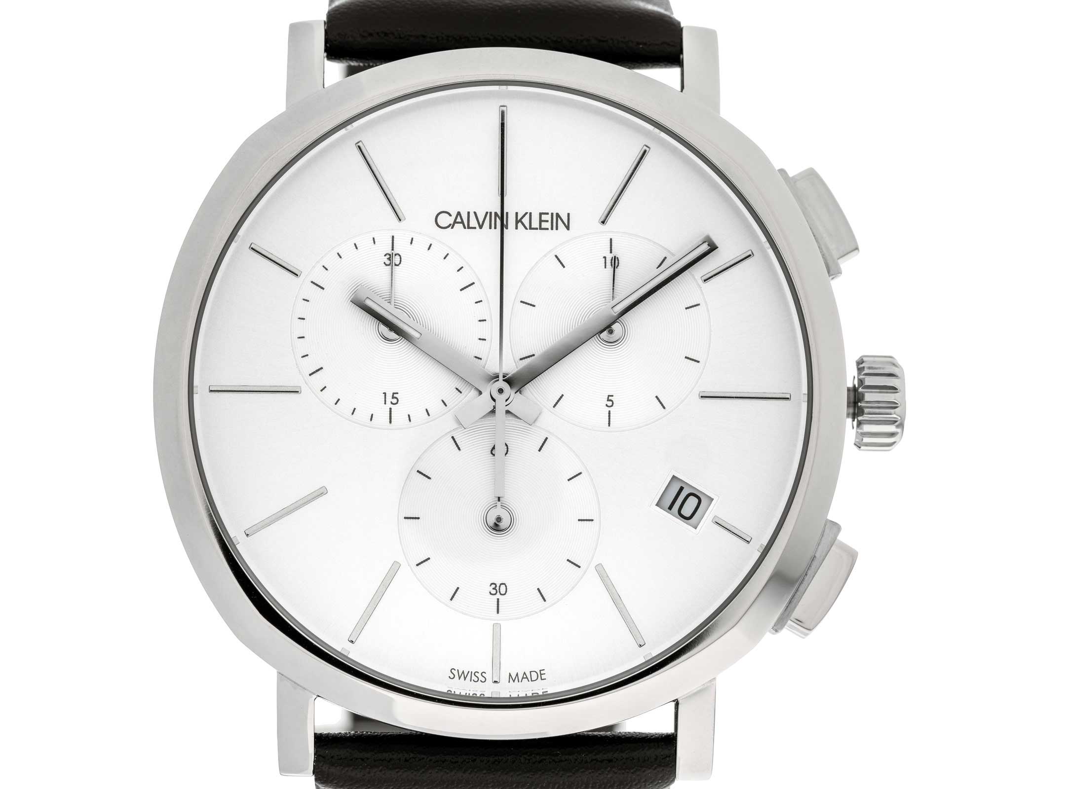 Calvin Klein Posh Chronograph Quartz Silver Dial Men's Watch K8Q371C6