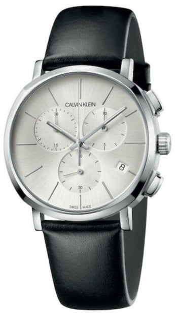 Calvin Klein Posh Chronograph Quartz Silver Dial Men's Watch K8Q371C6