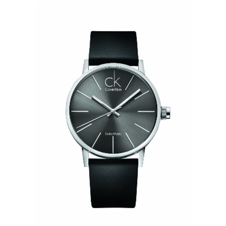 Calvin Klein Post Minimal K7621107 black dial watch front view