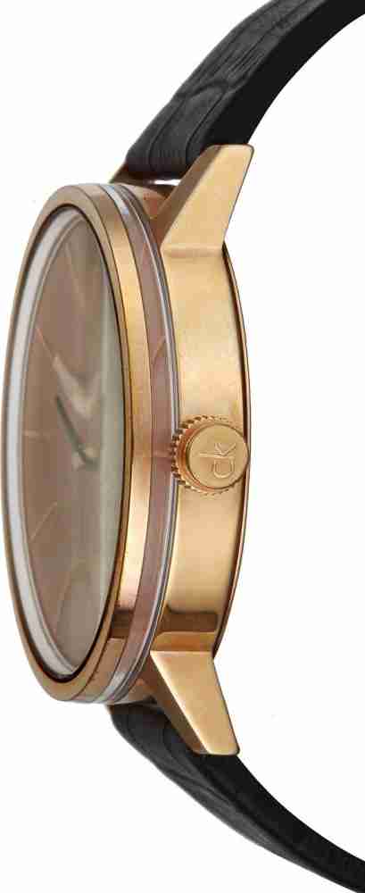 Calvin Klein Post Minimal Men's Watch | Rose Gold Chronograph - K7621201