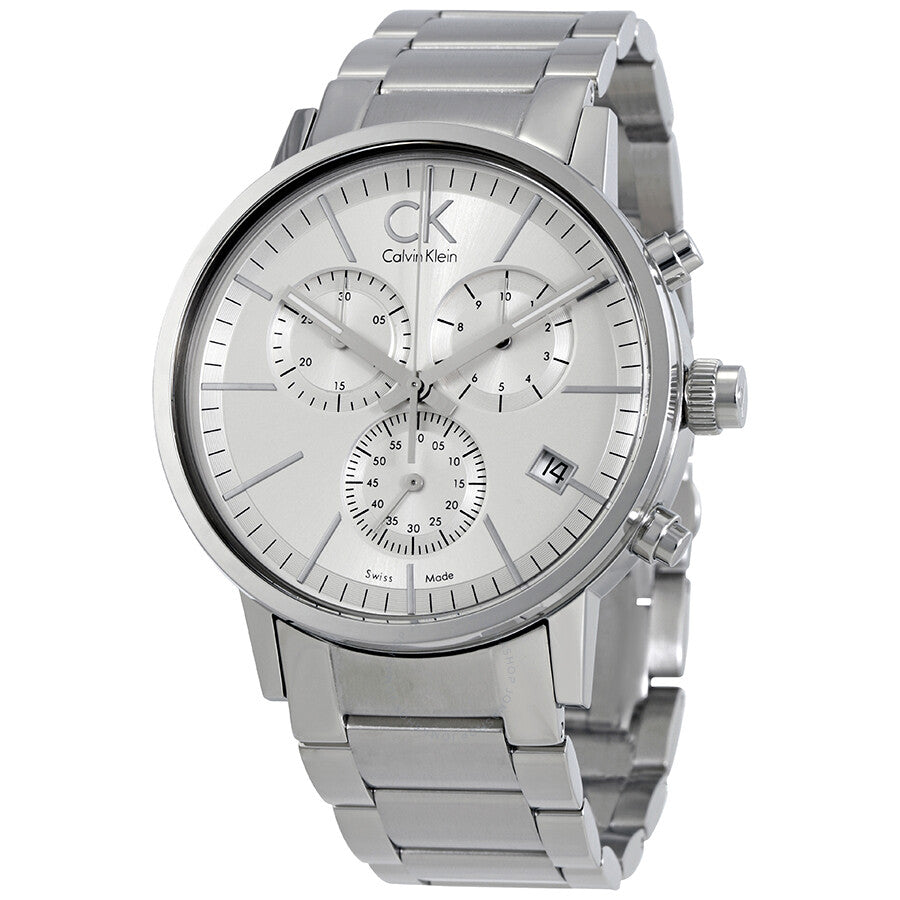 Calvin Klein Post Minimal K7627126 men's chronograph watch with steel case and subdials
