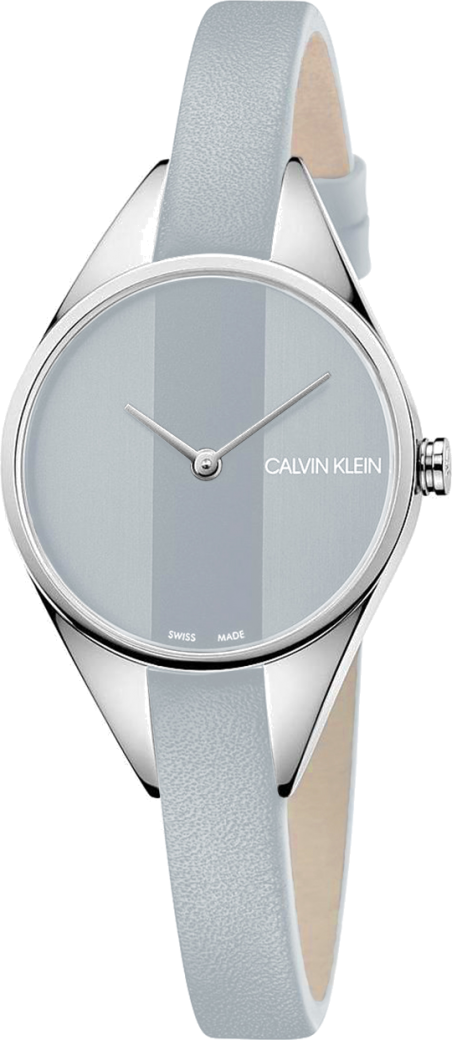 Calvin Klein Rebel K8P231Q4 watch light grey dial with light grey strap and silver bezel