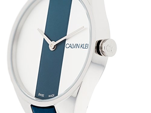Calvin Klein Rebel 29mm White and Blue Women's Watch K8P231V6