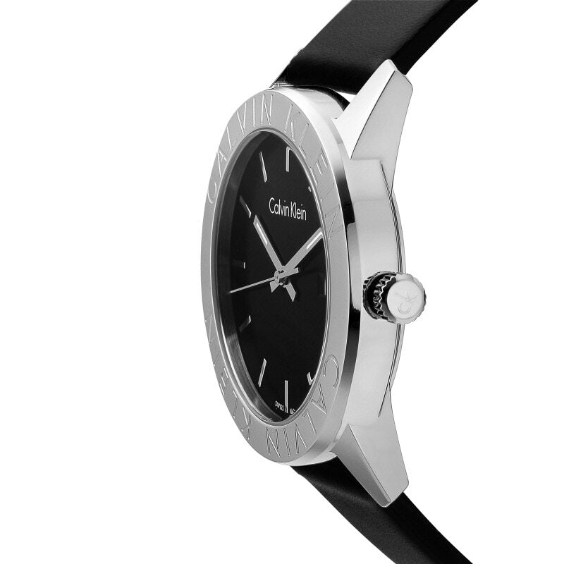 Calvin Klein Rise K7Q211C1 ladies watch side profile with crown detail visible