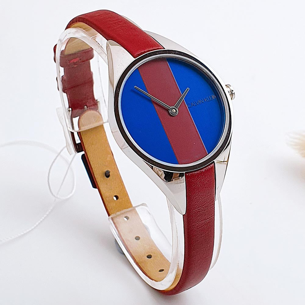 Calvin Klein Rise Quartz Blue Dial Ladies Watch K8P231UN