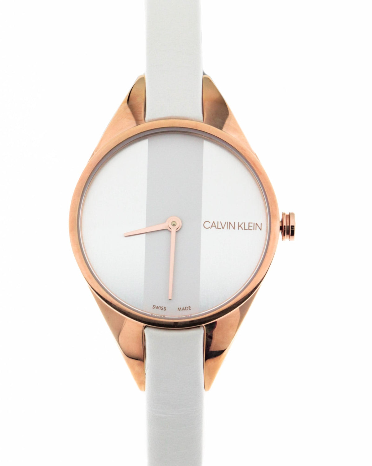 Calvin Klein Rise Quartz White Mother Of Pearl Dial Ladies Watch K8P236L6