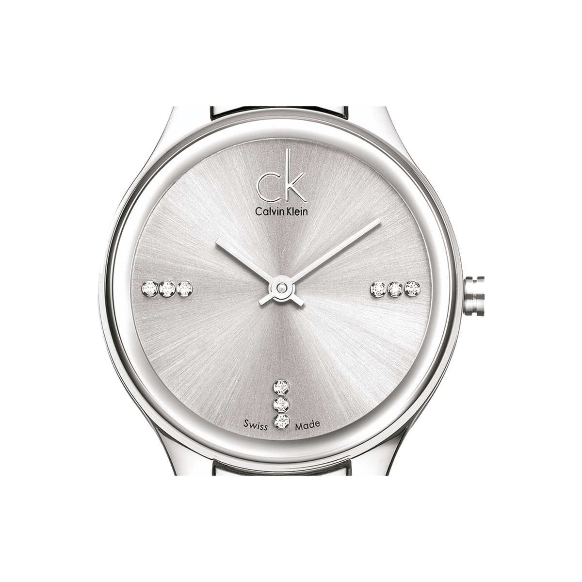 Calvin Klein Simplicity Quartz Crystal Silver Dial Ladies Watch K4323120