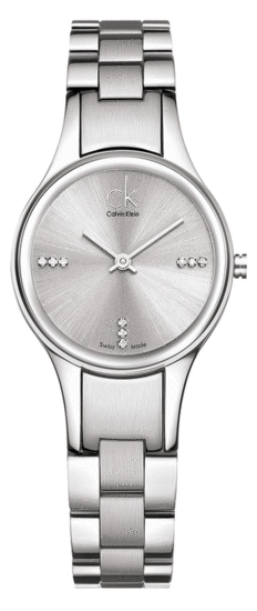 Calvin Klein Simplicity Quartz Crystal Silver Dial Ladies Watch K4323120