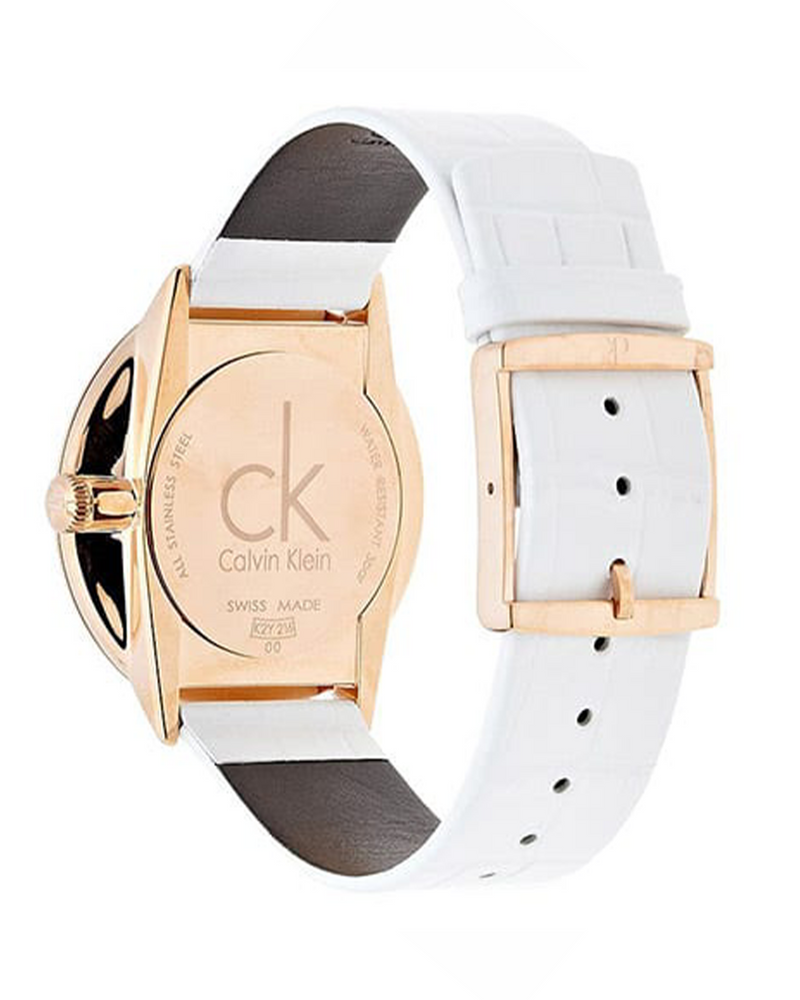 Calvin Klein Skirt Chronograph Quartz White Dial Ladies Watch K2U296L6