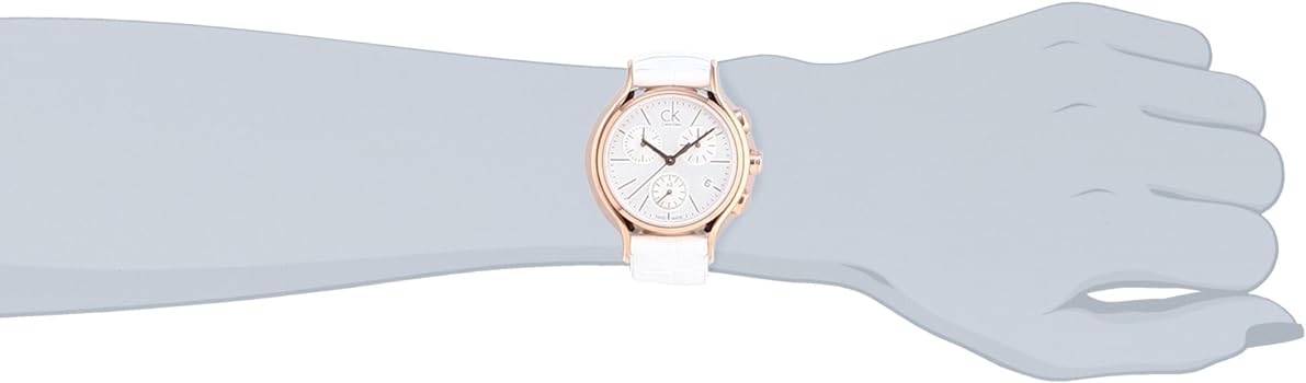 Calvin Klein Skirt Chronograph Quartz White Dial Ladies Watch K2U296L6