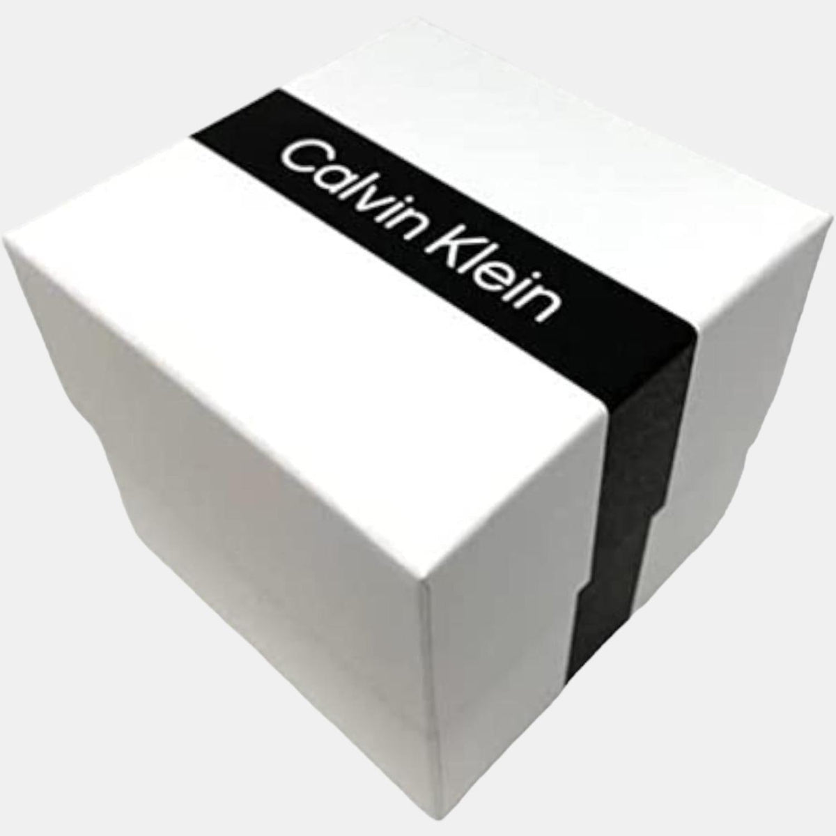 Calvin Klein Stately watch presented in original retail packaging with white box and black band