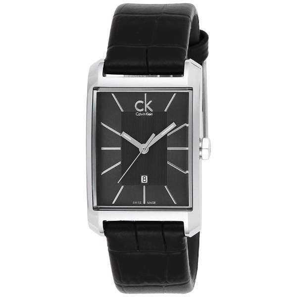 Calvin Klein Window K2M23107 ladies watch on wrist showing rectangular dial and date window