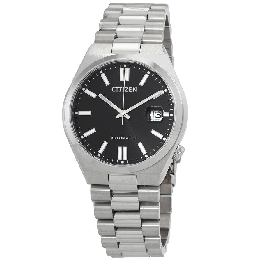 Citizen Tsuyosa automatic watch with black dial and stainless steel bracelet