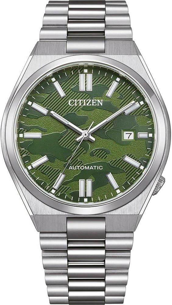 Citizen Tsuyosa Automatic 40mm watch with green dial and stainless steel bracelet