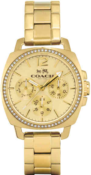 Coach Quartz Gold Stainless Steel Gold Dial 34mm Women's Watch - 14502127