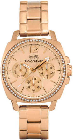 Coach Quartz Stainless Steel Rose Gold Women's Watch - 14502128