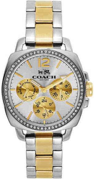 Coach Boyfriend Silver Dial Stainless Steel Band Women's Watch - 14502129