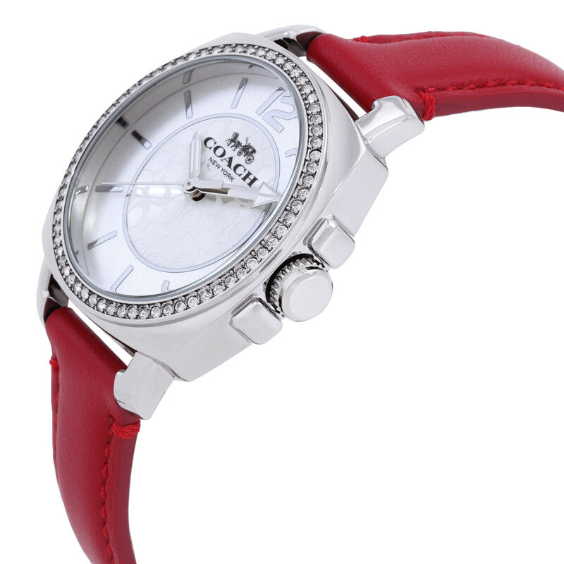 Coach Boyfriend Quartz Crystal White Dial Ladies Watch 14503855