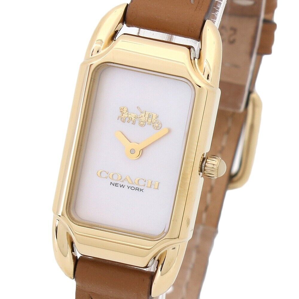 Coach Cadie Brown Leather Strap Women's Watch 14504028