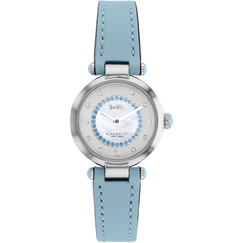 Coach Cary Blue Leather Strap Women's Watch 14503895