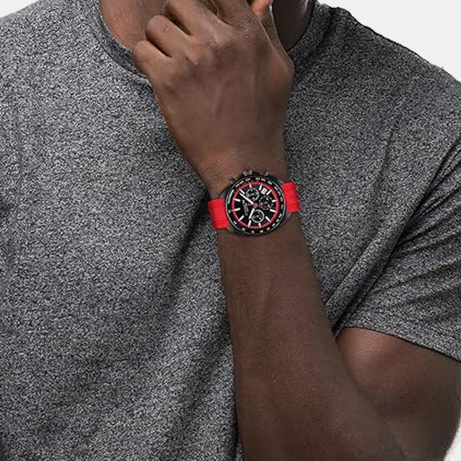 Coach Charter Automatic 44.5mm Red Silicone Strap Men's Watch - 14602710