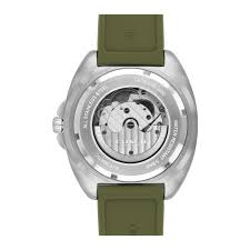 COACH Charter automatic watch caseback displaying visible movement and transparent display