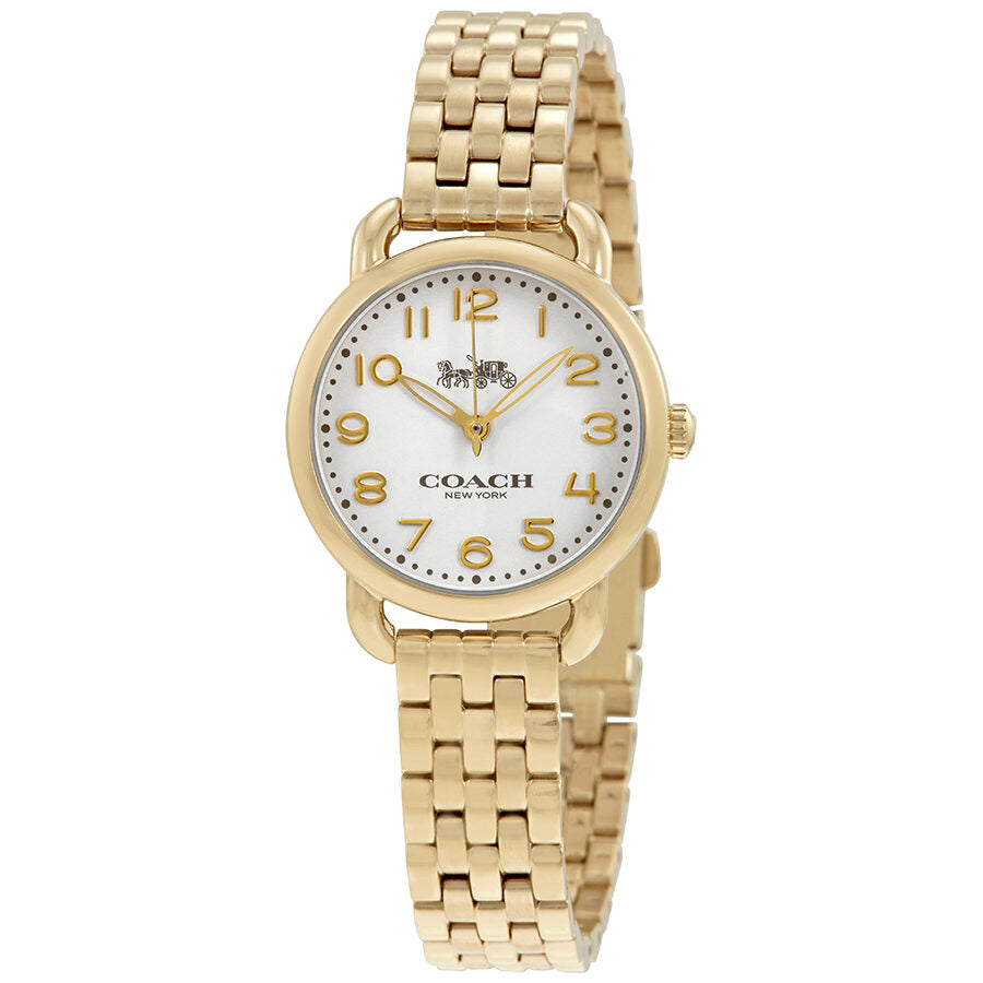 Coach Delancey White Dial Gold-tone Ladies Watch 14502241