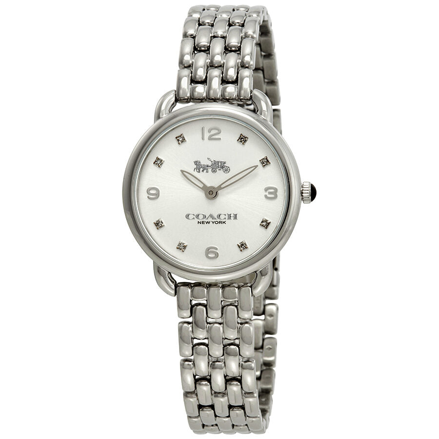Coach Delancey Slim Quartz Crystal Silver Dial Ladies Watch 14502781