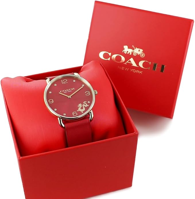Coach Elliot women's watch with red box packaging