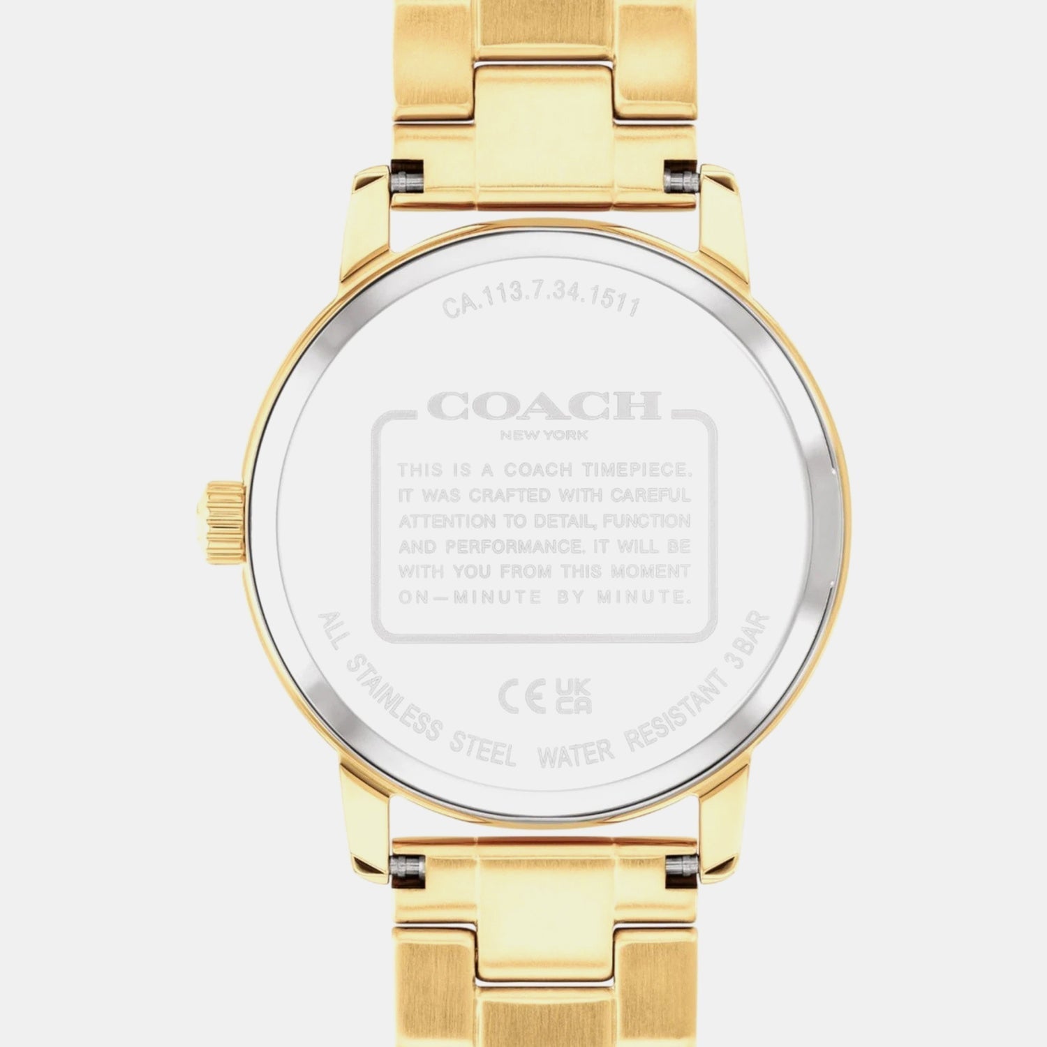 Coach Grand Quartz Gold Dial Ladies Watch - 14503075