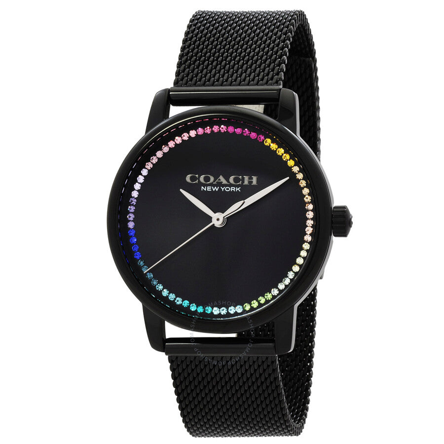 Coach Grand Quartz Black Dial Ladies Watch 14504070