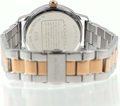 Coach Grand Carriage Silver Dial Two Tone Stainless Steel Women's Watch - 14503739