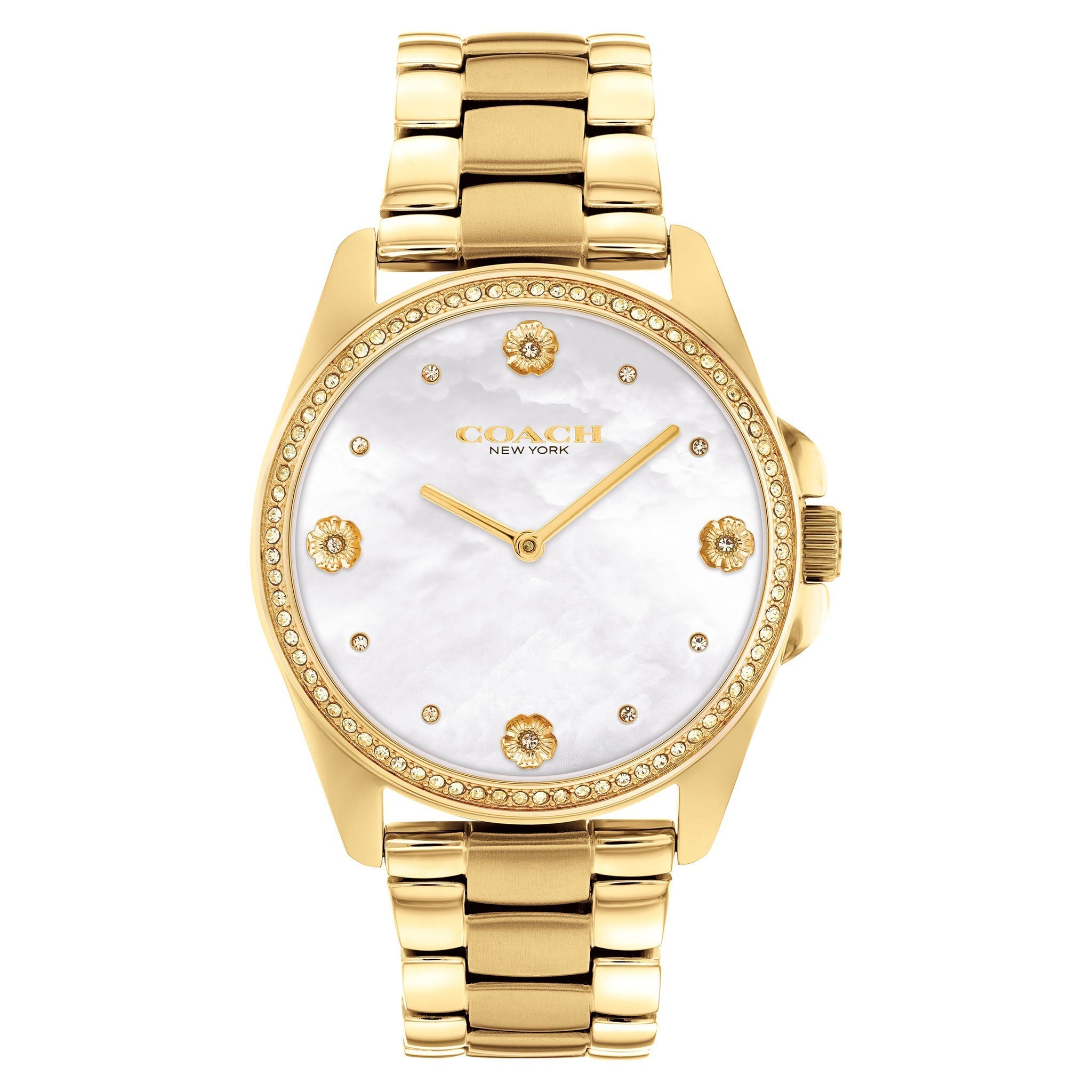 Coach Greyson Crystal Accent Mother-of-Pearl Dial Women's Watch - 14504109