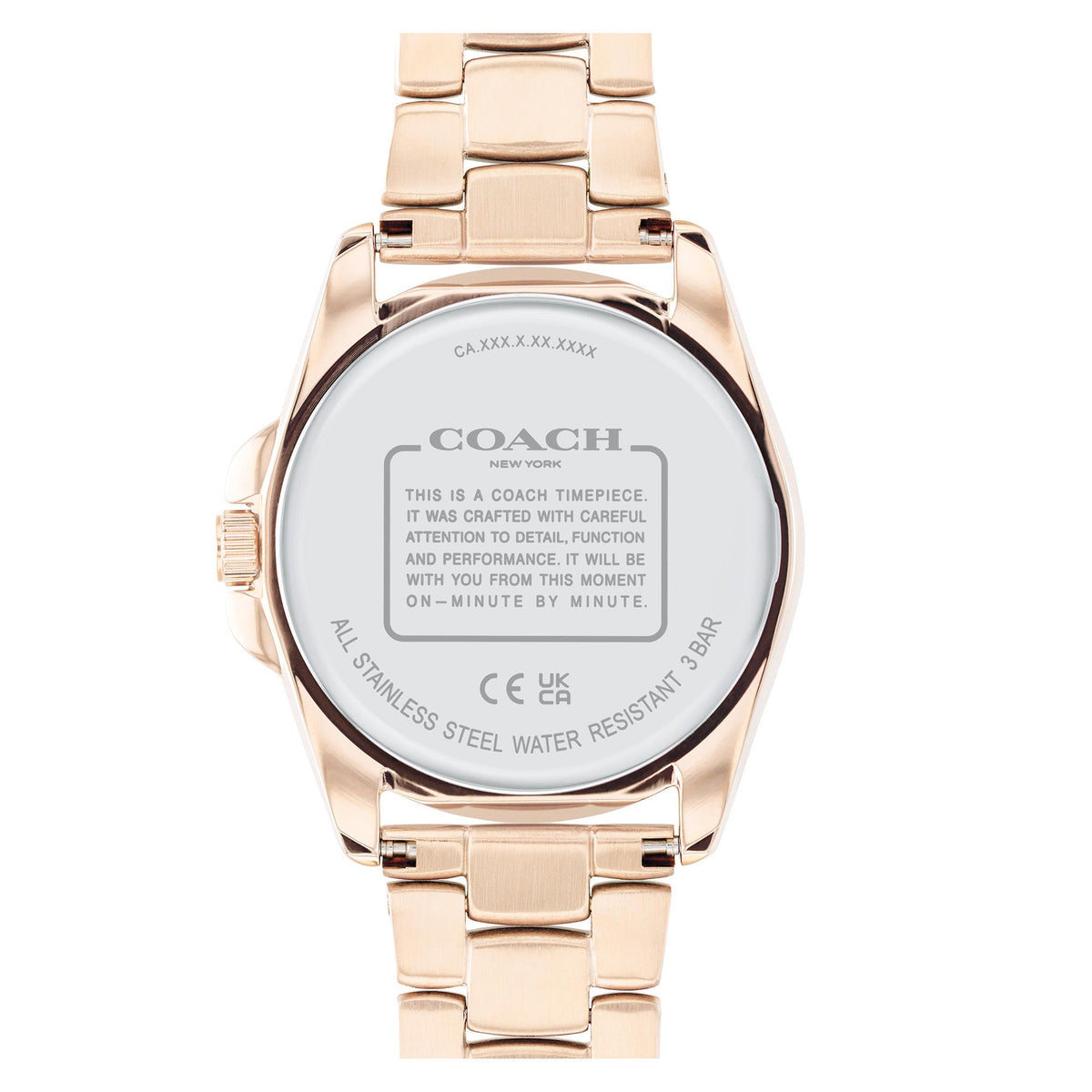 COACH Greyson Quartz Rose Gold-Tone Stainless Steel Bracelet Women's Watch - 14504110