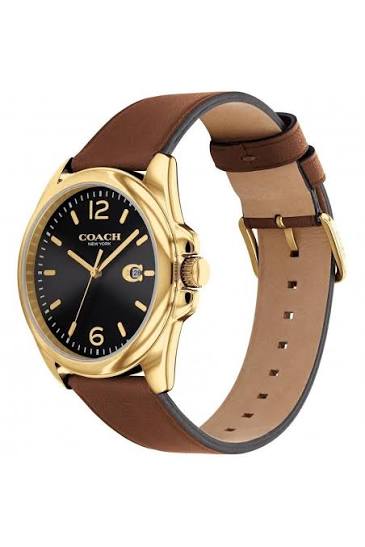 Coach Greyson Gold Plated Stainless Steel Fashion Analogue Watch - 14602586