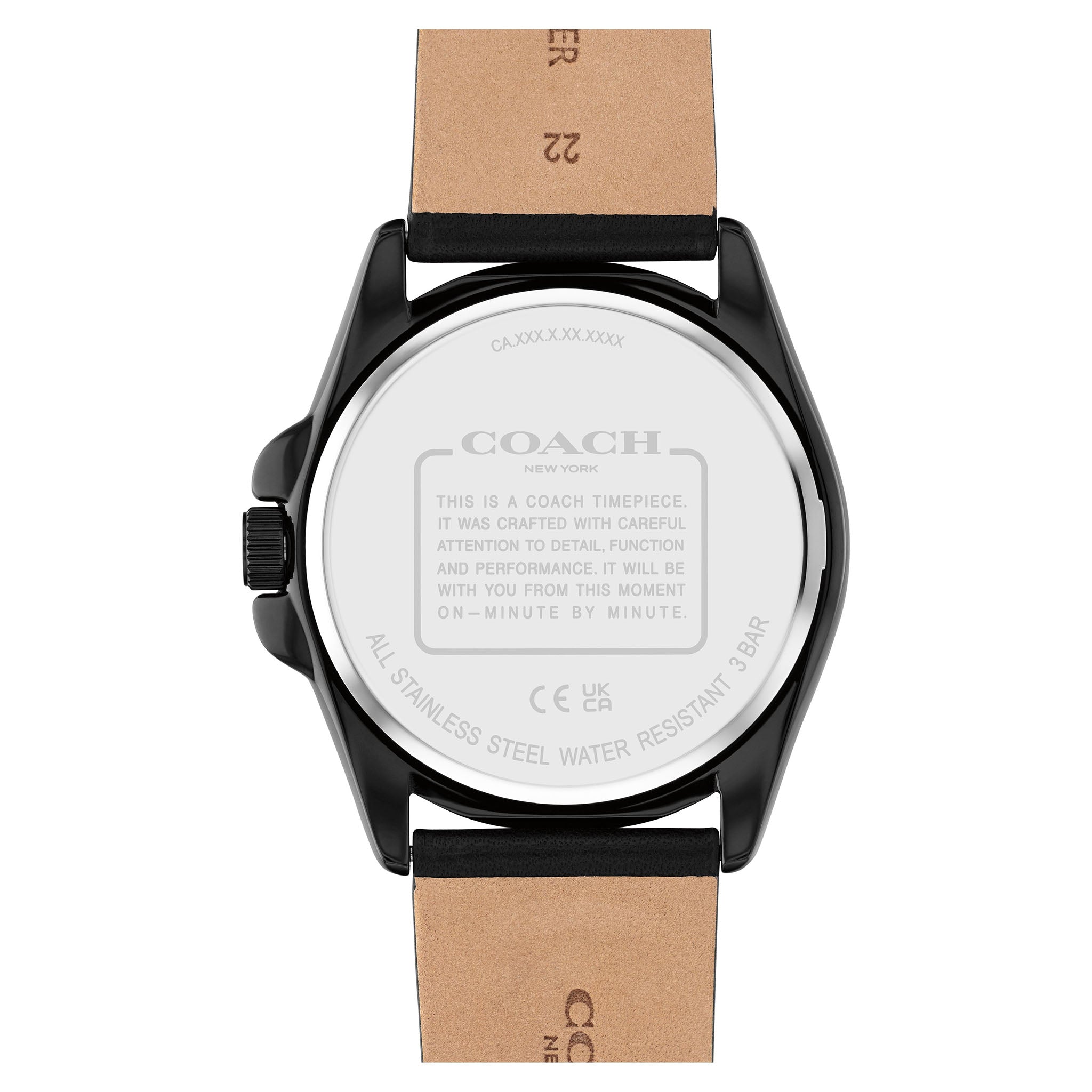 Coach Greyson 41mm PVD Steel Black Dial Quartz Men's Watch - 14602588