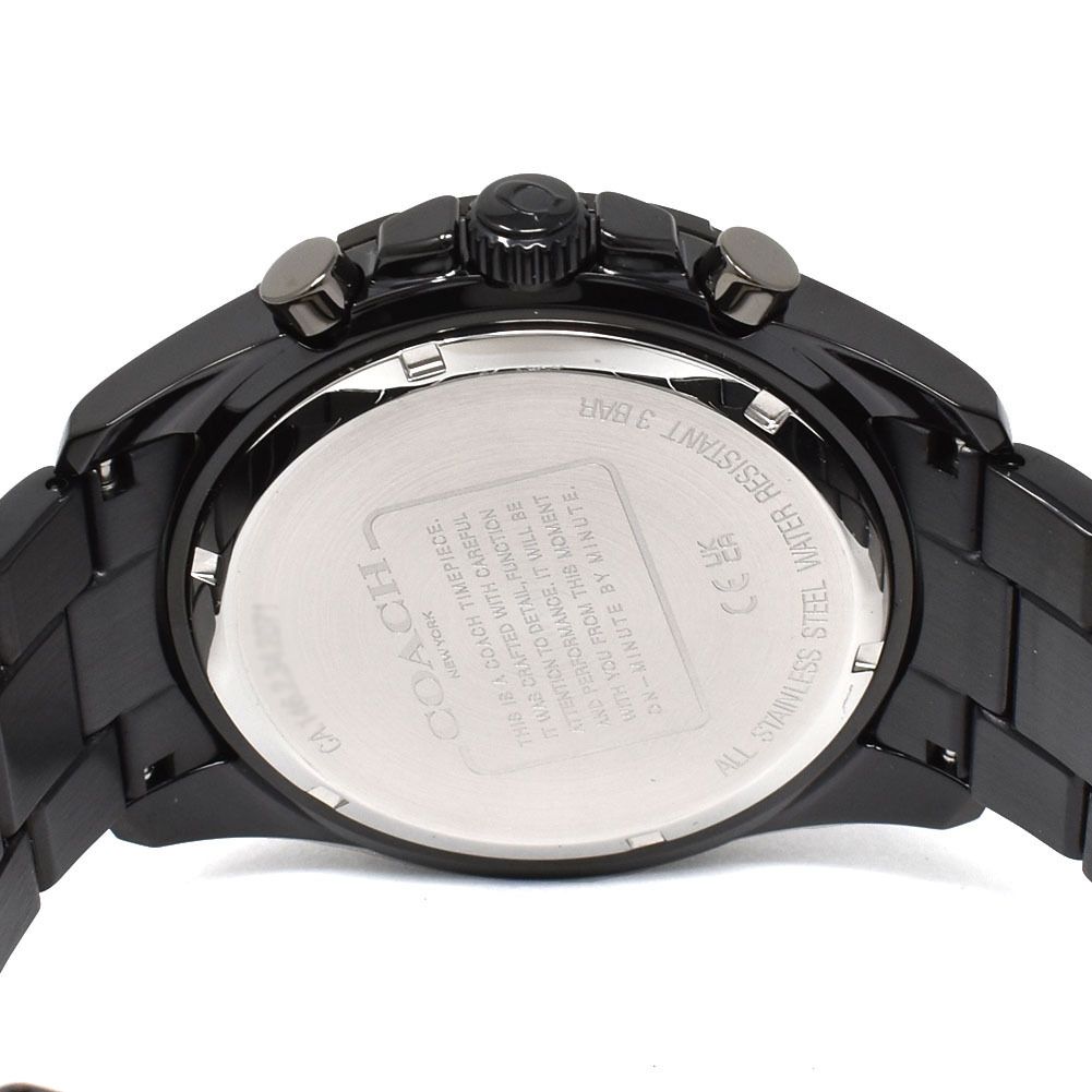 Coach Kent Chronograph Black & Yellow Men's Watch 14602563