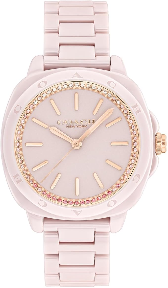 Coach Kitt Blush Ceramic Case and Bracelet 34mm Women's Watch- 14504402