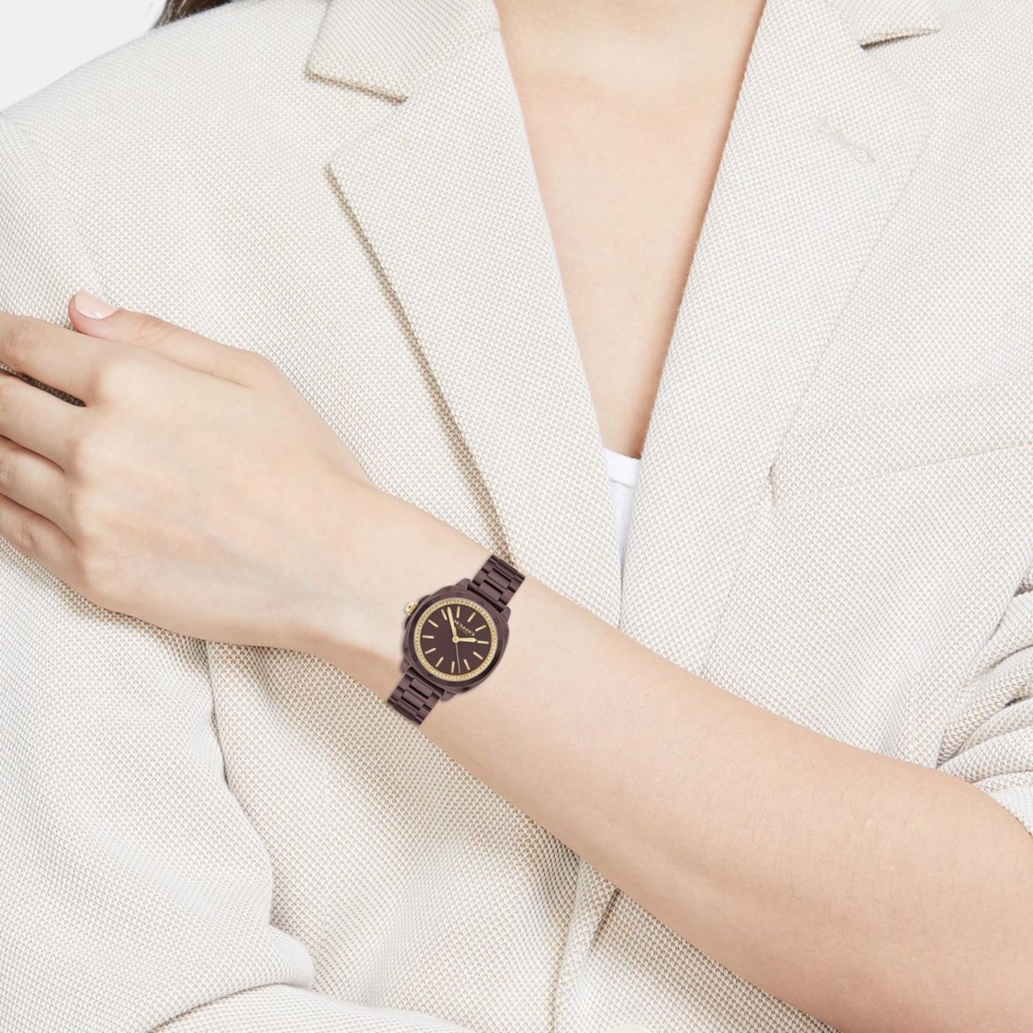 Coach Kitt Brown Ceramic Women Watch- 14504403