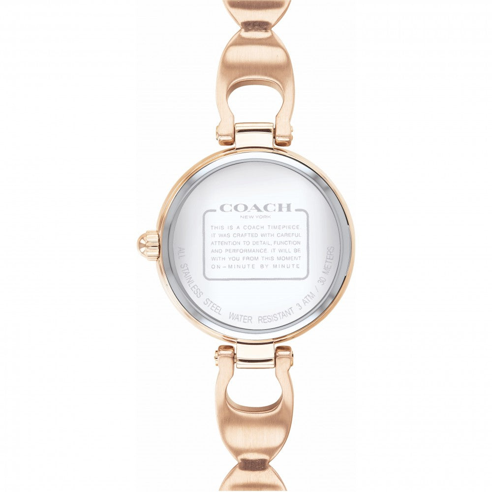Coach Park Quartz Crystal Rose Dial Ladies Watch 14503172