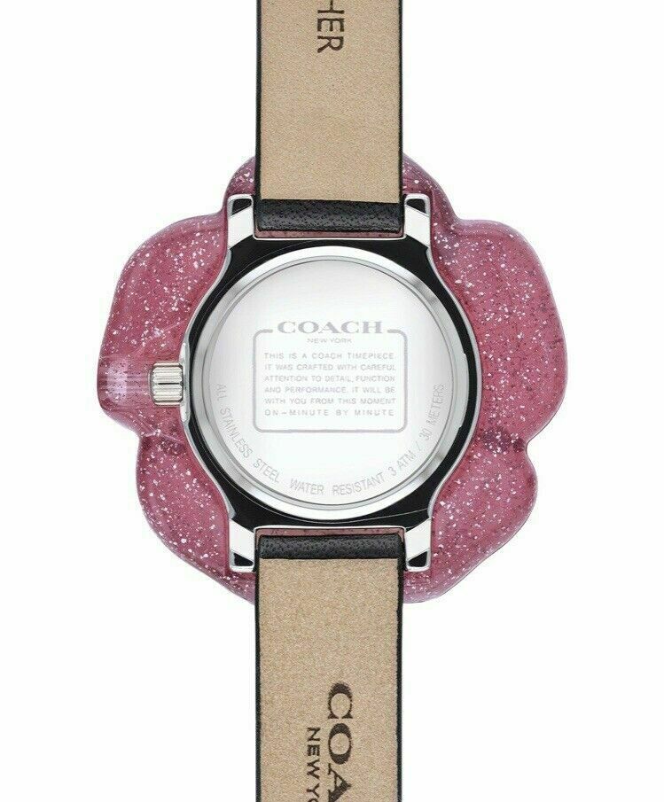 Coach Perry Black Leather Strap Women's Watch - 14503049