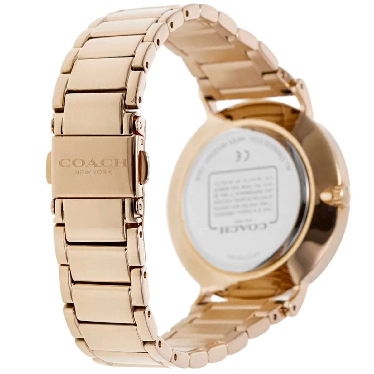 Coach Perry Quartz Silver Dial Rose Gold Tone Steel Women's Watch - 14503708