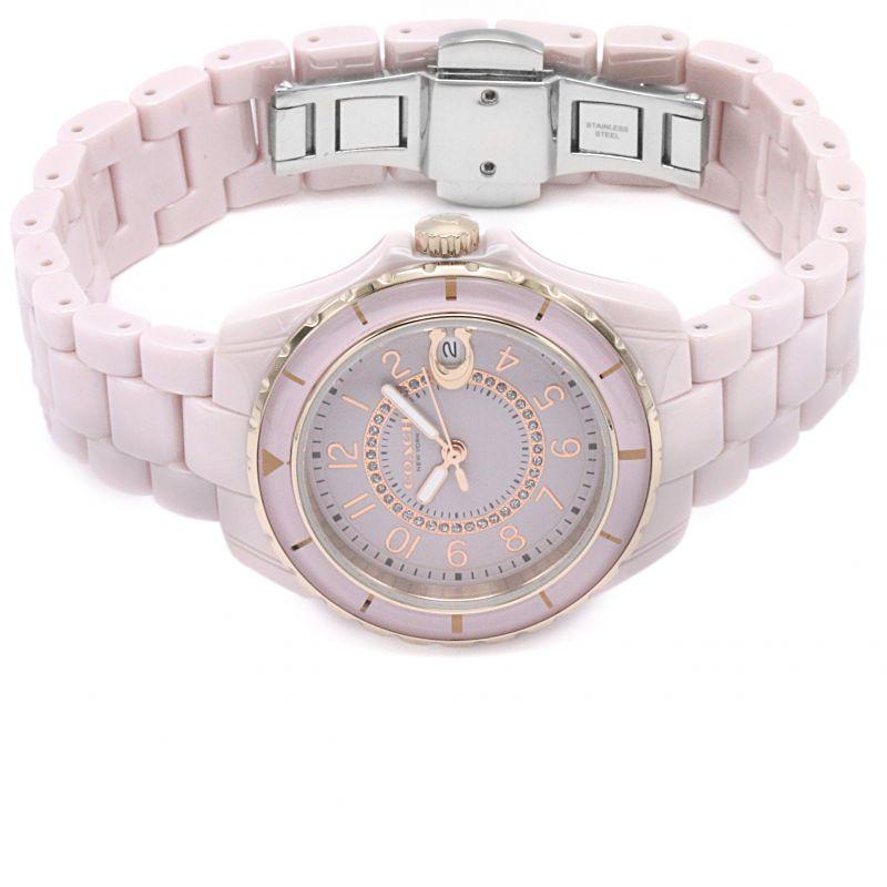 Coach Preston Pink Blush Ceramic Bracelet Women's Watch 14503463