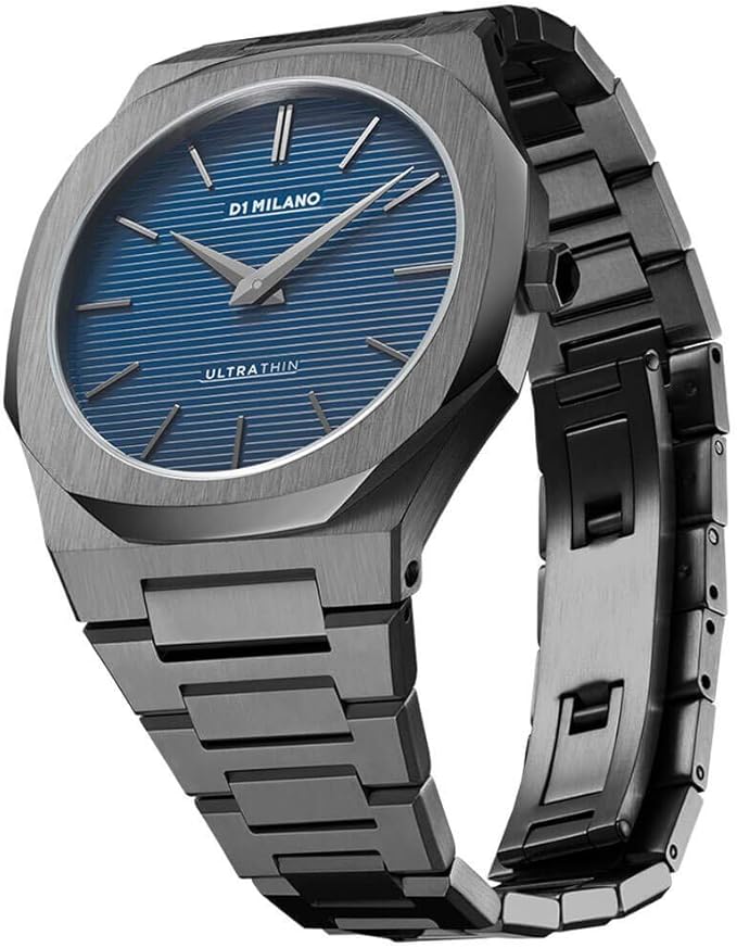 D1 Milano Ultra Thin Quartz Movement, Analog Display Petrol Blue Unisex Watch - UTBJ12