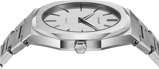 D1 Milano UTBJ23 side view showing ultra-thin case profile and lugs