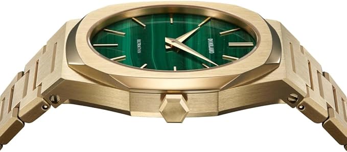 D1 Milano Ultra Thin Bracelet Green Dial Golden Watch - UTBJ30